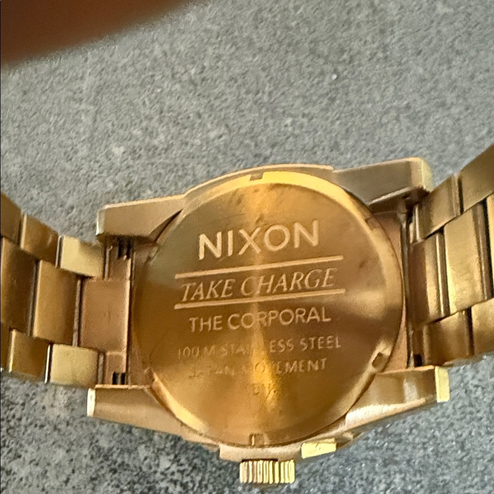 Nixon Gold-Tone Men's Watch - Picture 3 of 5